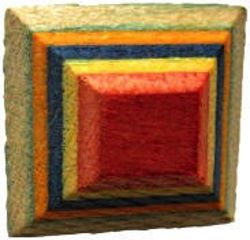 22-1.3.3  Geometric designs - 4-sided figures - square - wood